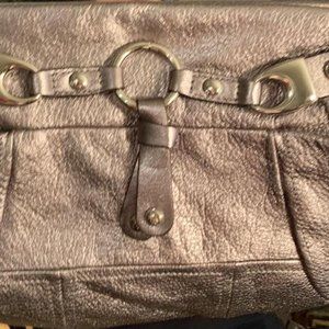 B.MAKOWSKY Leather Metallic Purse